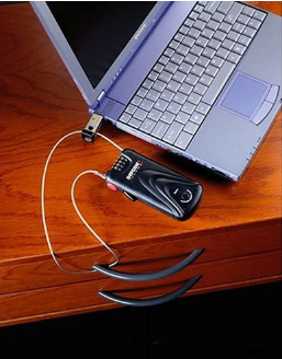 alarm lock protecting a laptop